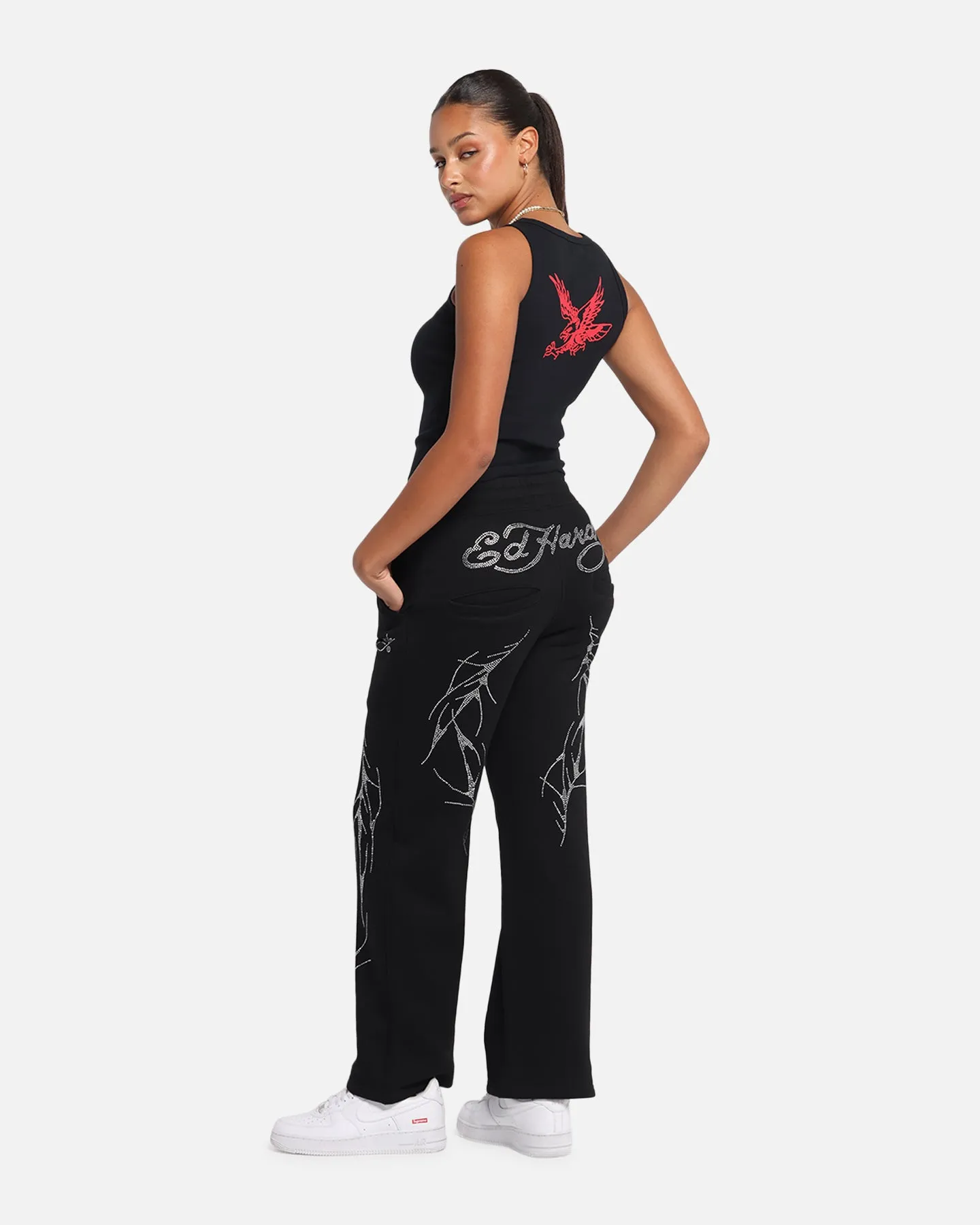 Ed Hardy Women's Tried And True Tank Black