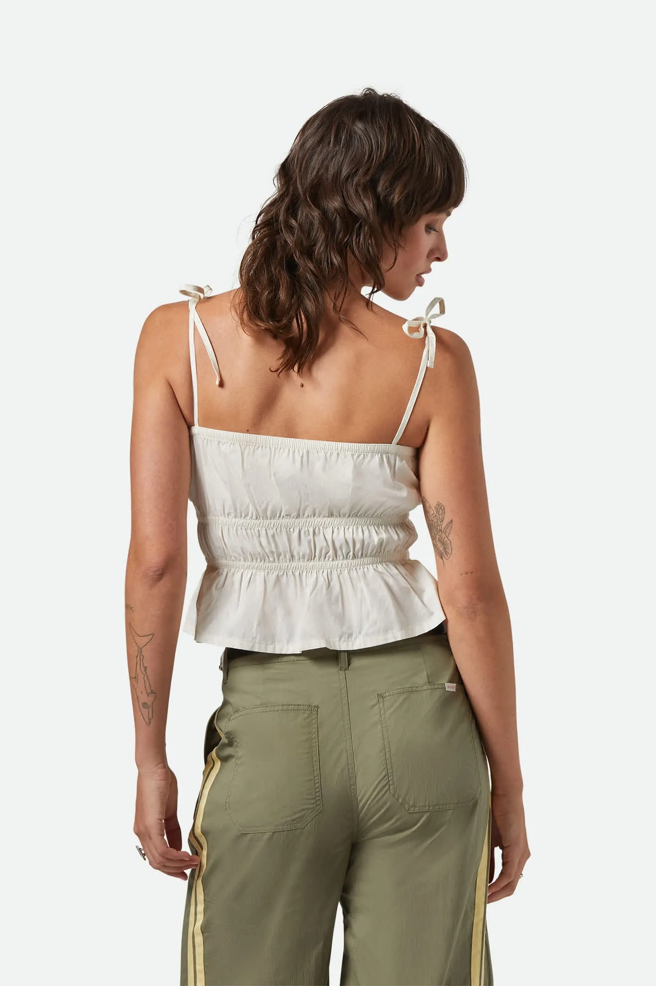 Eden Smocked Top - Off White