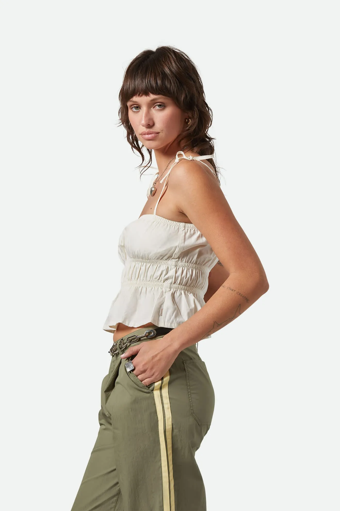 Eden Smocked Top - Off White