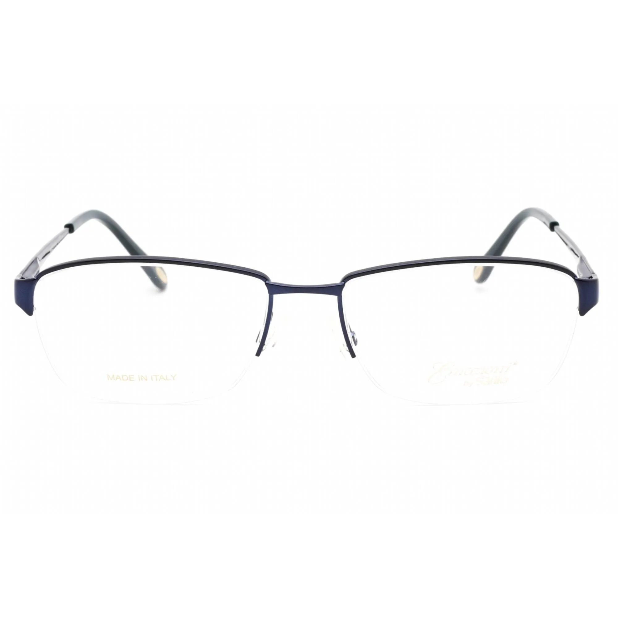 Emozioni Women's Eyeglasses - Blue Metal Half Rim Rectangular Frame | EM 4405 0PJP 00