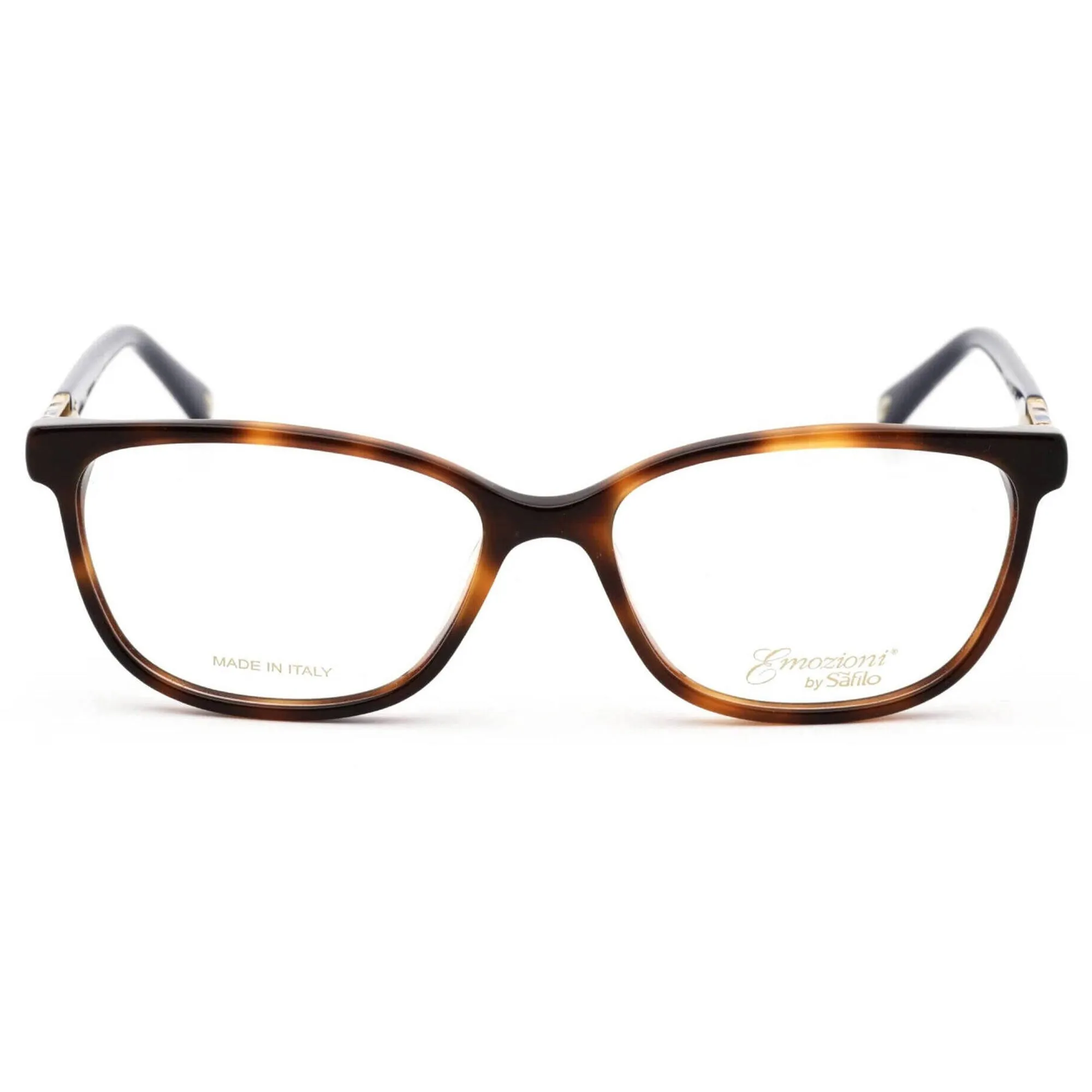 Emozioni Women's Eyeglasses - Light Havana Plastic Full Rim Cat Eye | EM 4049 0SX7