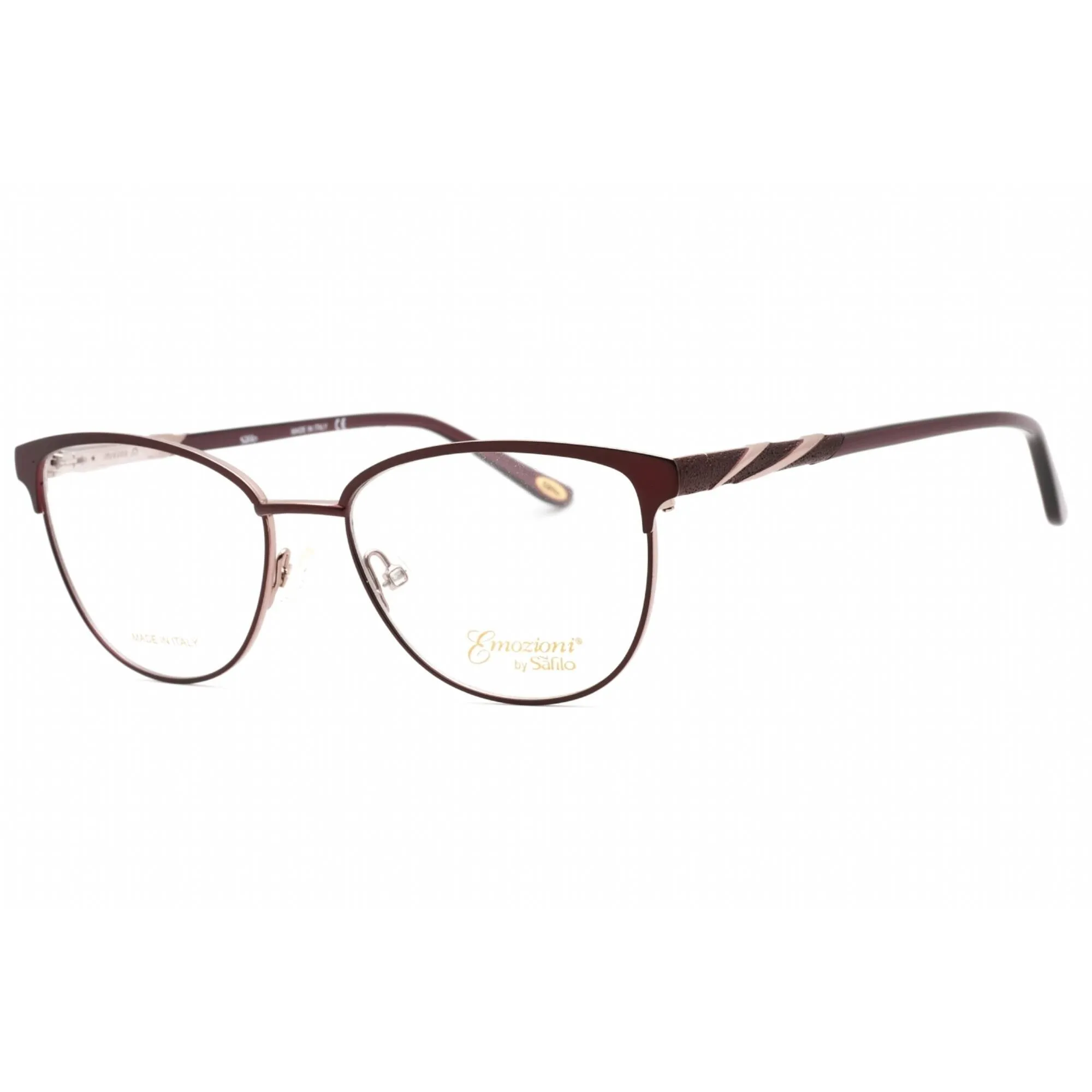 Emozioni Women's Eyeglasses - Plum Lilac Cat Eye Full Rim Frame | EM 4399 0OQ5 00