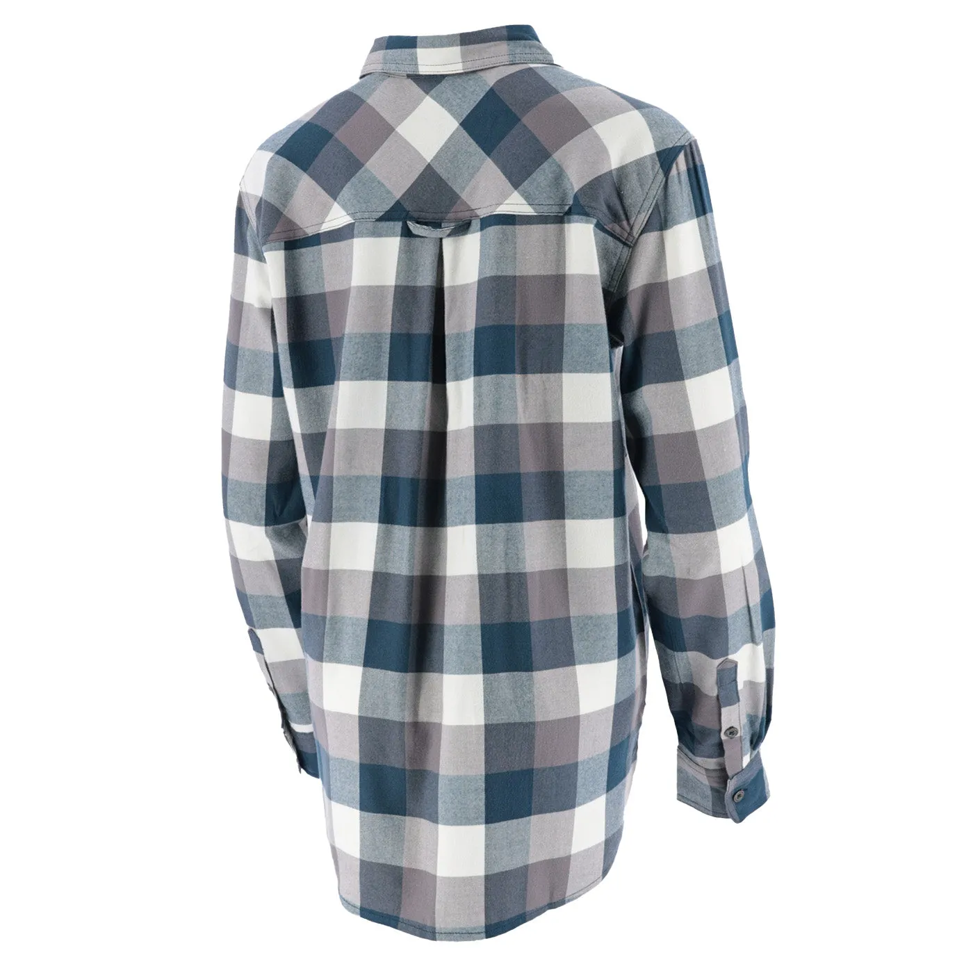 Ford Trucks Women's Built Ford Tough Button Up Plaid Shirt