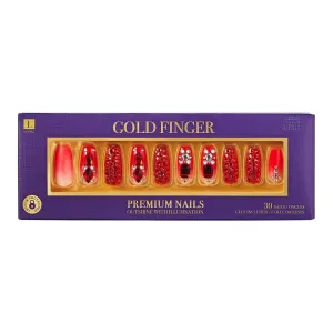 Gold Finger Premium Nails - Ruby on Right