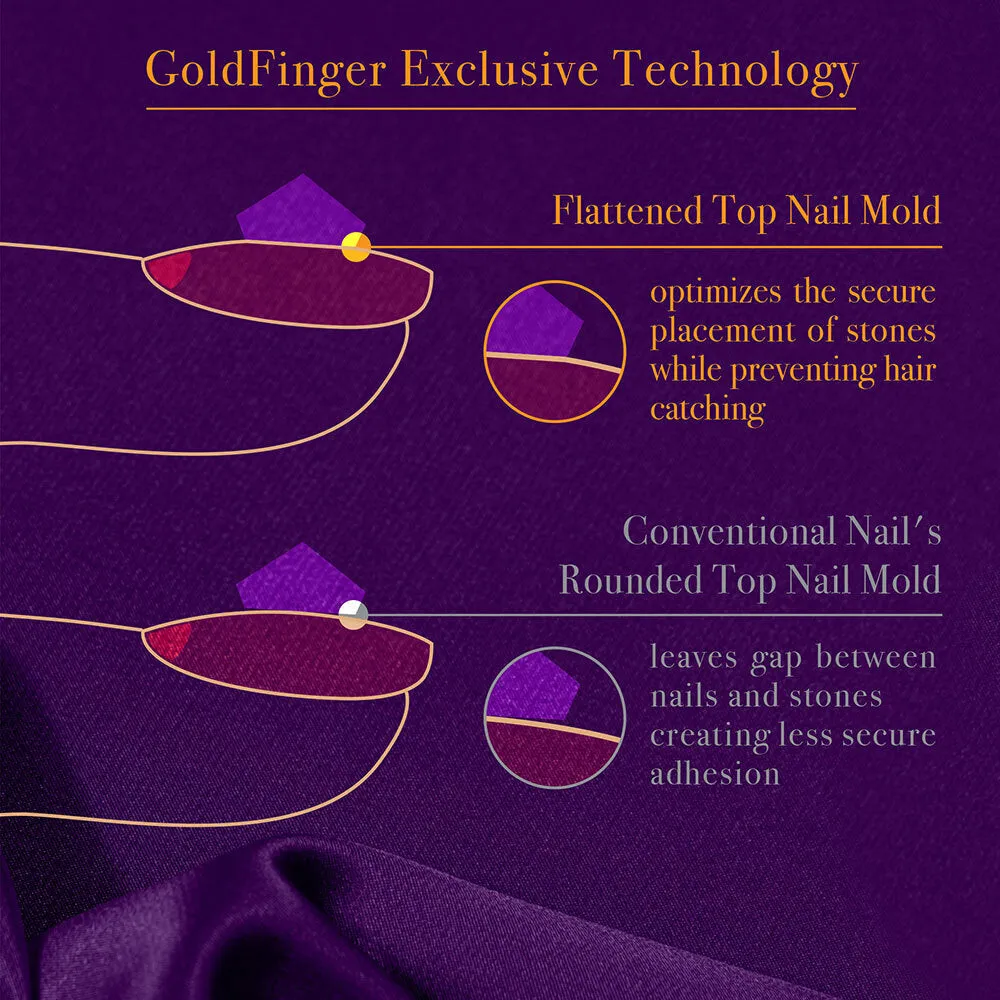 Gold Finger Premium Nails - Ruby on Right