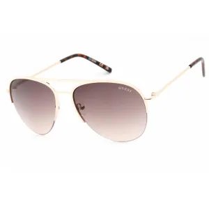 Guess Factory Women's Sunglasses - Gold Metal Frame Gradient Brown Lens | GF0224 32F