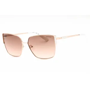 Guess Factory Women's Sunglasses - Matte Rose Gold Cat Eye Metal Frame | GF6158 29F