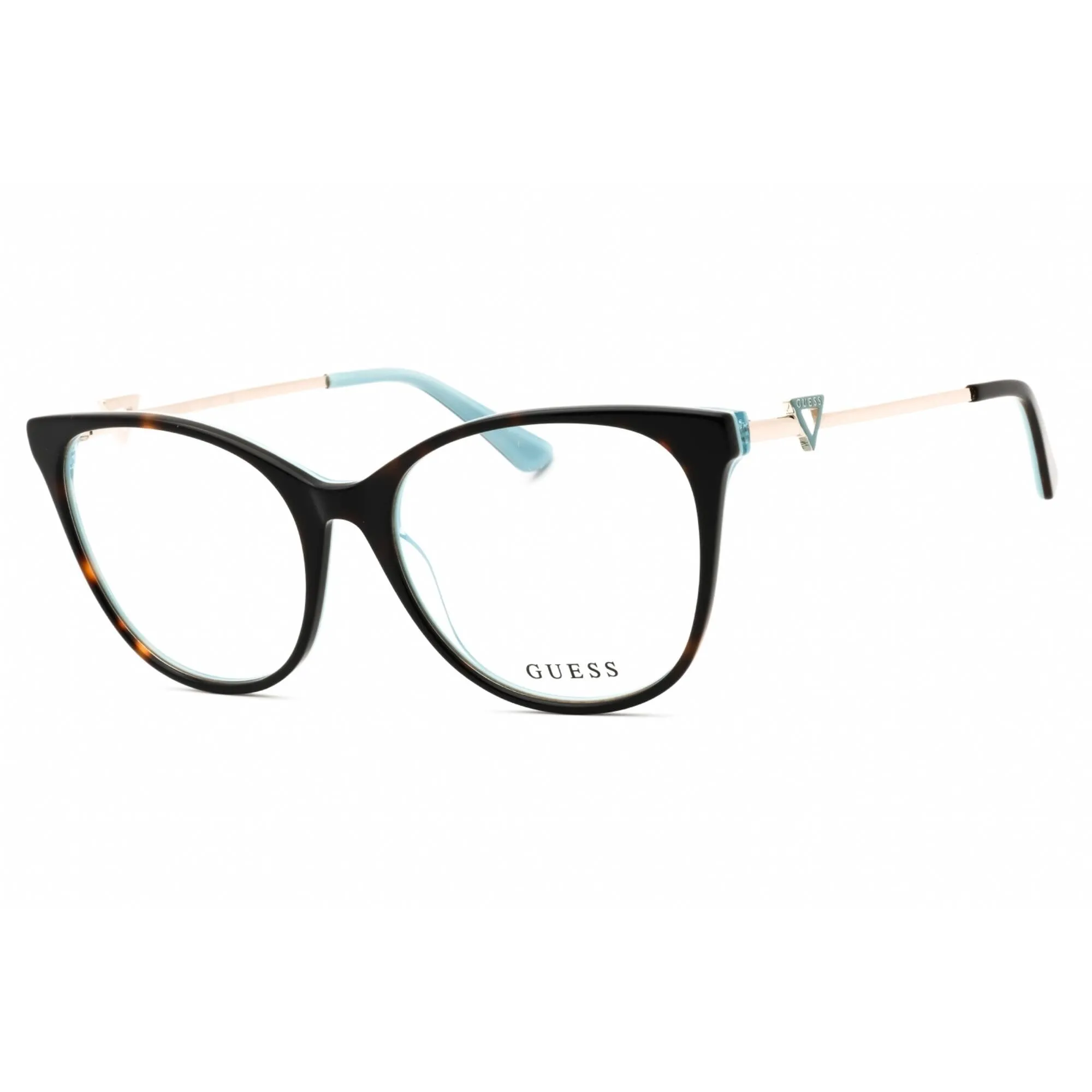 Guess Women's Eyeglasses - Dark Havana Acetate Cat Eye Full Rim Frame | GU2899 052