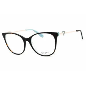 Guess Women's Eyeglasses - Dark Havana Acetate Cat Eye Full Rim Frame | GU2899 052