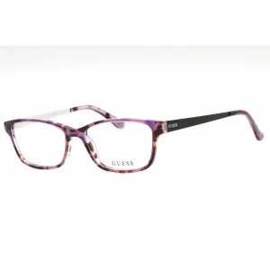 Guess Women's Eyeglasses - Violet/Other Plastic Rectangular Full Rim | GU2538 083