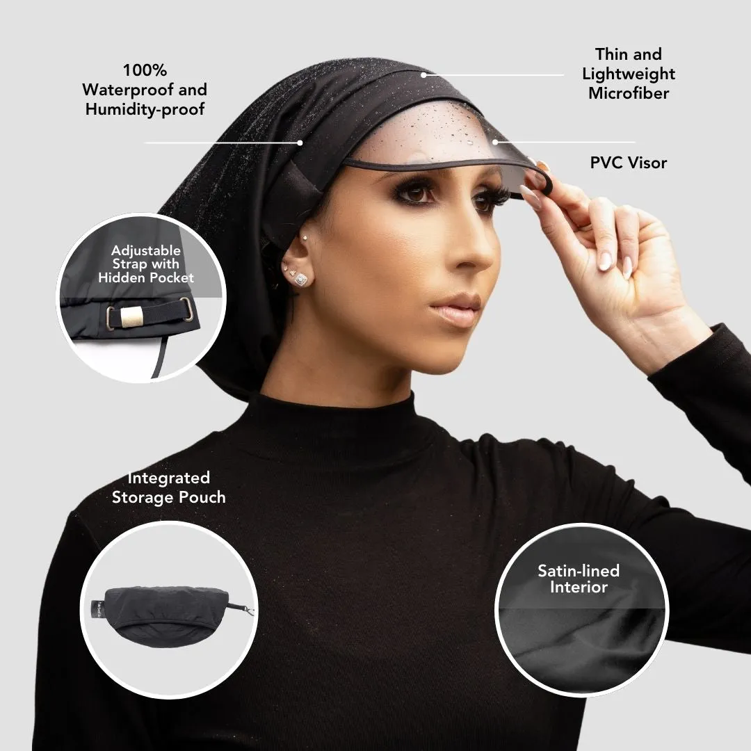 Hairbrella Satin-Lined, Waterproof Rain Hat (Best Deal)