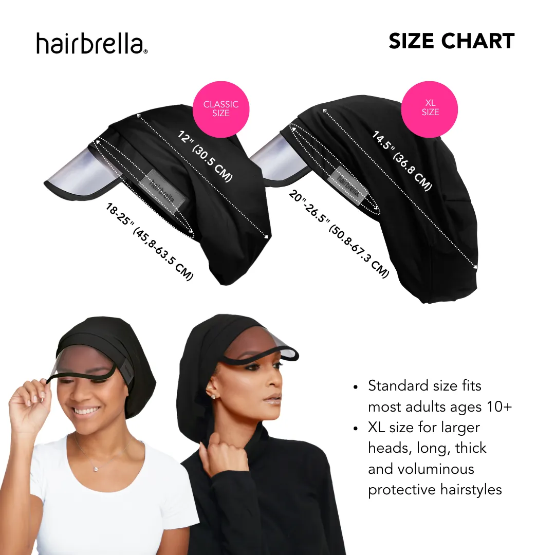 Hairbrella Satin-Lined, Waterproof Rain Hat (Best Deal)