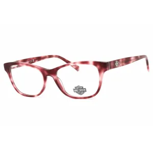 Harley Davidson Women's Eyeglasses - Bordeaux/Other Acetate Cat Eye Frame | HD0574 071