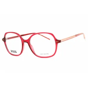 Hugo Boss Women's Eyeglasses - Burgundy Butterfly Full Rim Frame | BOSS 1525 0LHF 00