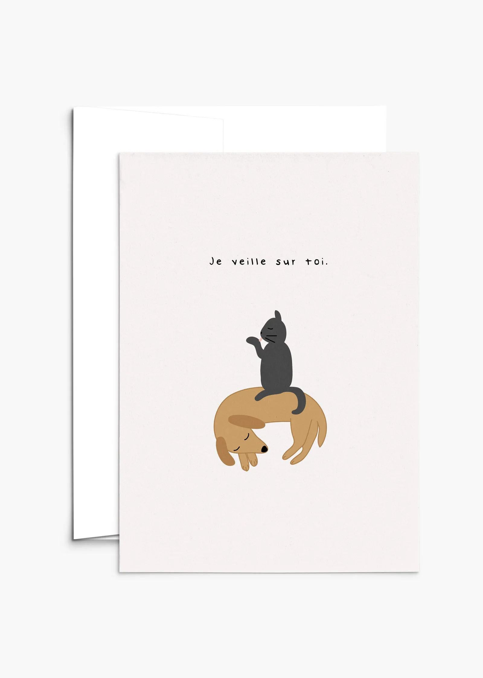 Je veille sur toi - Greeting Card