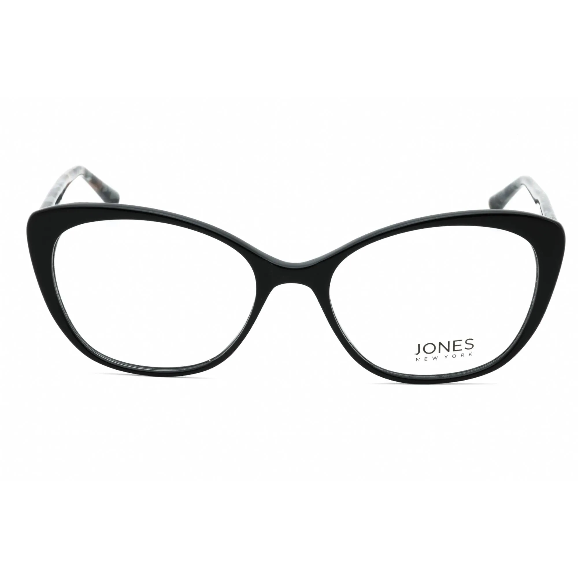 Jones New York Women's Eyeglasses - Black Acetate Cat Eye Full Rim Frame | J774 0BLA