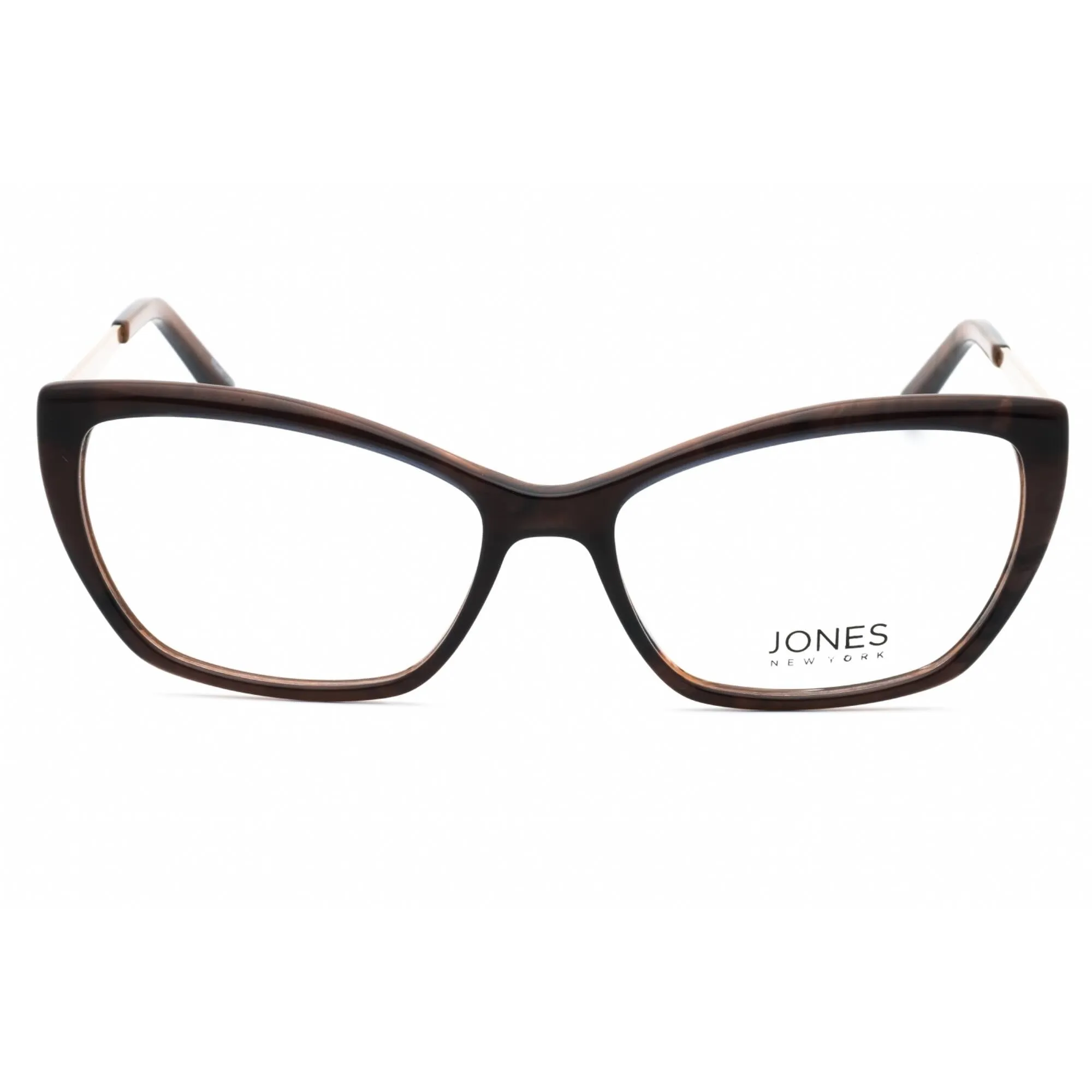 Jones New York Women's Eyeglasses - Brown Acetate Cat Eye Full Rim Frame | J770 0BRO