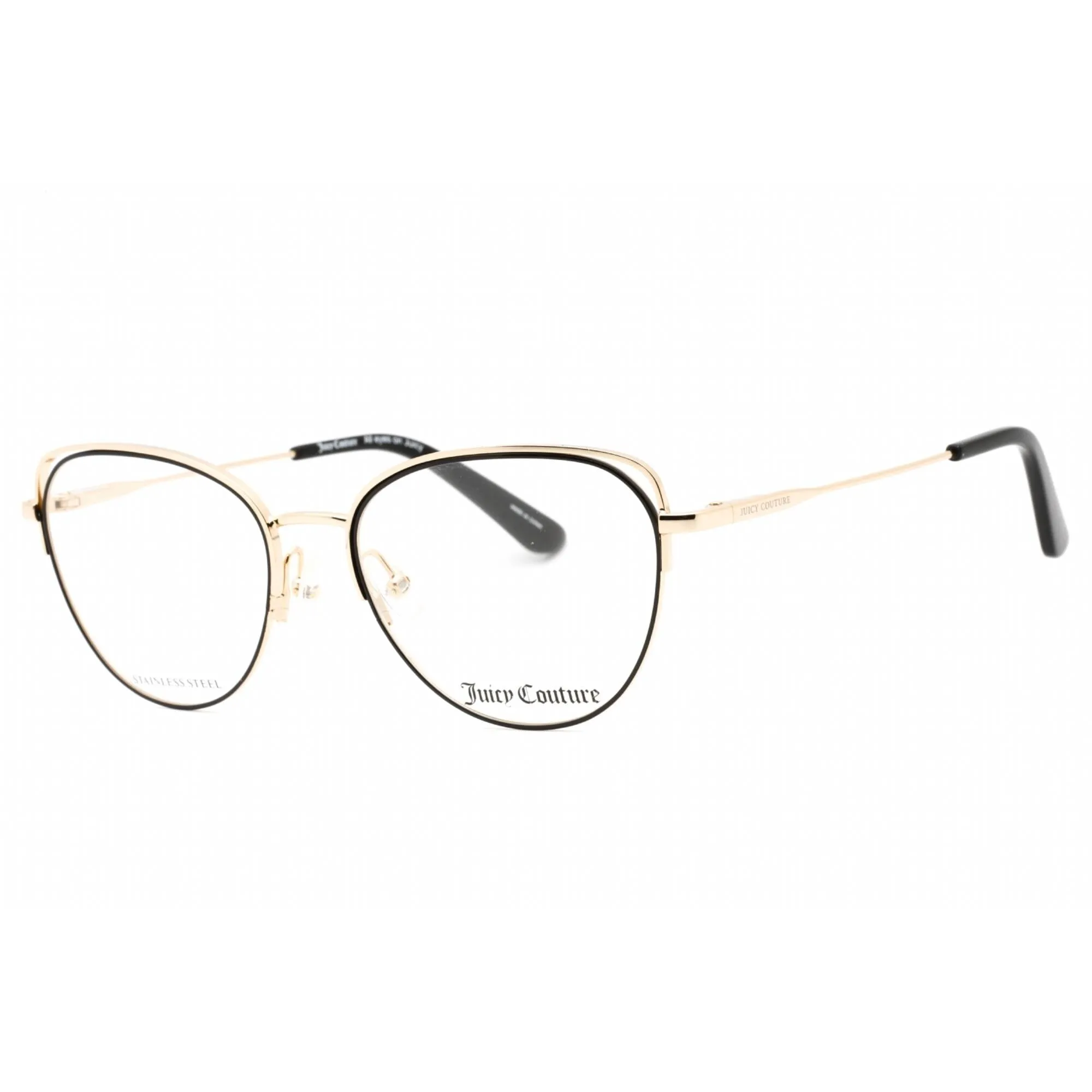 Juicy Couture Women's Eyeglasses - Gold Black Butterfly Metal Frame | JU 200/G 0RHL 00