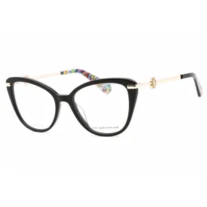 Kate Spade Women's Eyeglasses - Black Cat Eye Frame Clear Demo Lens | FLAVIA 0807 00