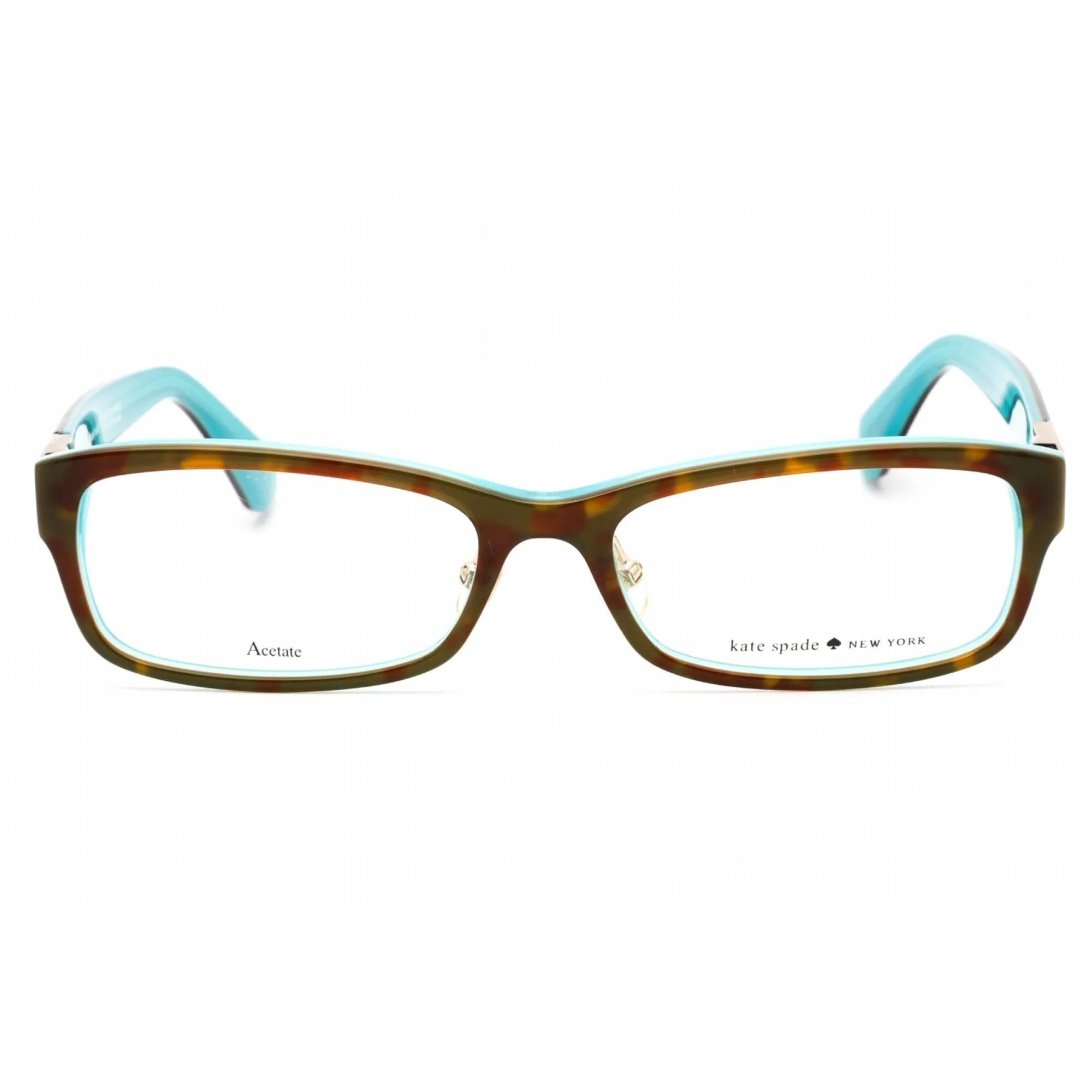 Kate Spade Women's Eyeglasses - Havana Turquoise Rectangular Frame | Jolisa 0FZL 00