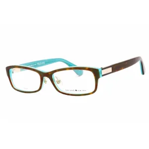 Kate Spade Women's Eyeglasses - Havana Turquoise Rectangular Frame | Jolisa 0FZL 00