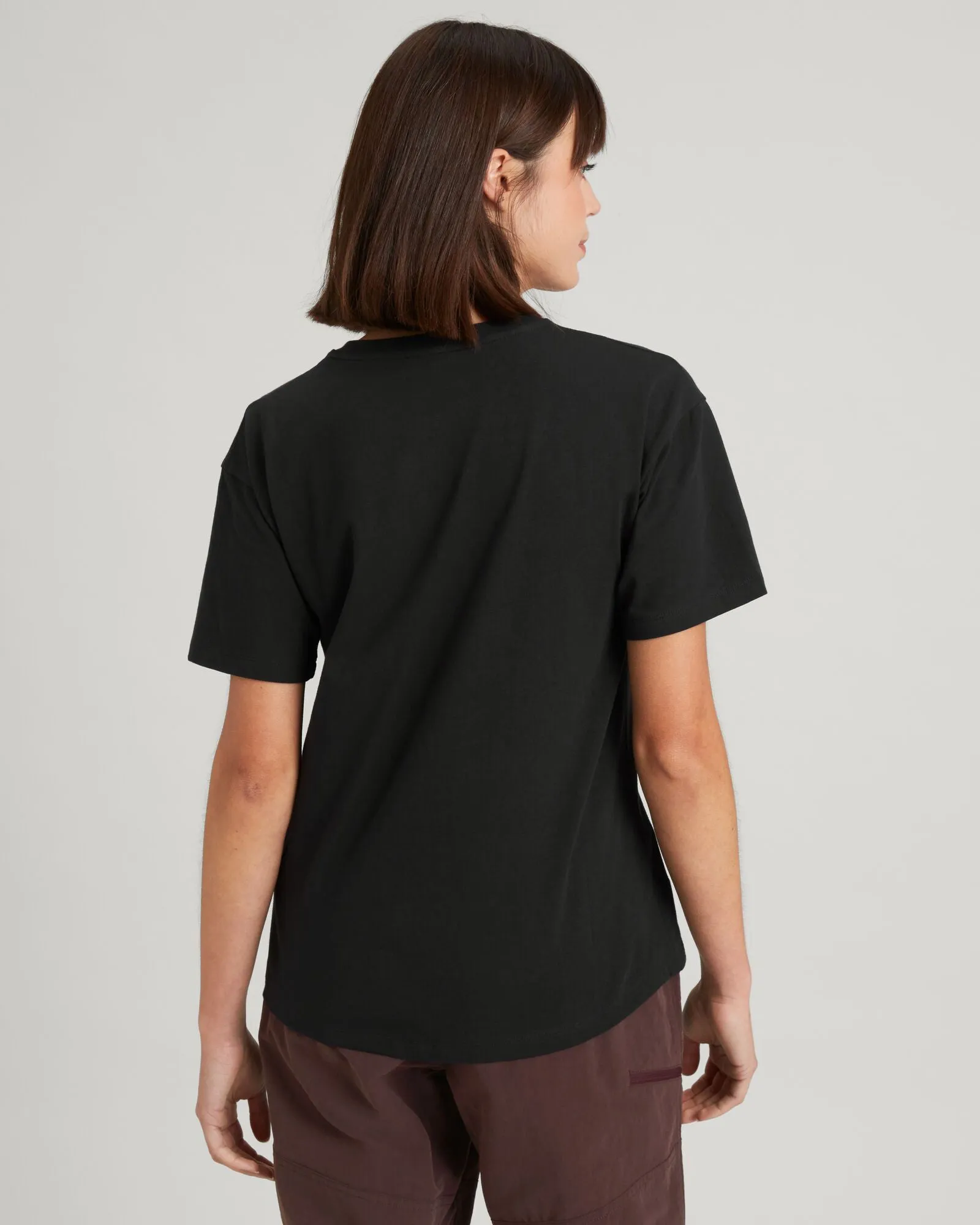 KMD Women's Short Sleeve T-shirt - Black Stingray
