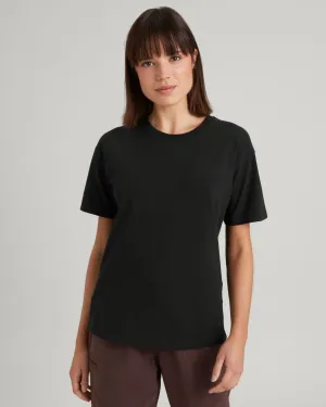 KMD Women's Short Sleeve T-shirt - Black Stingray