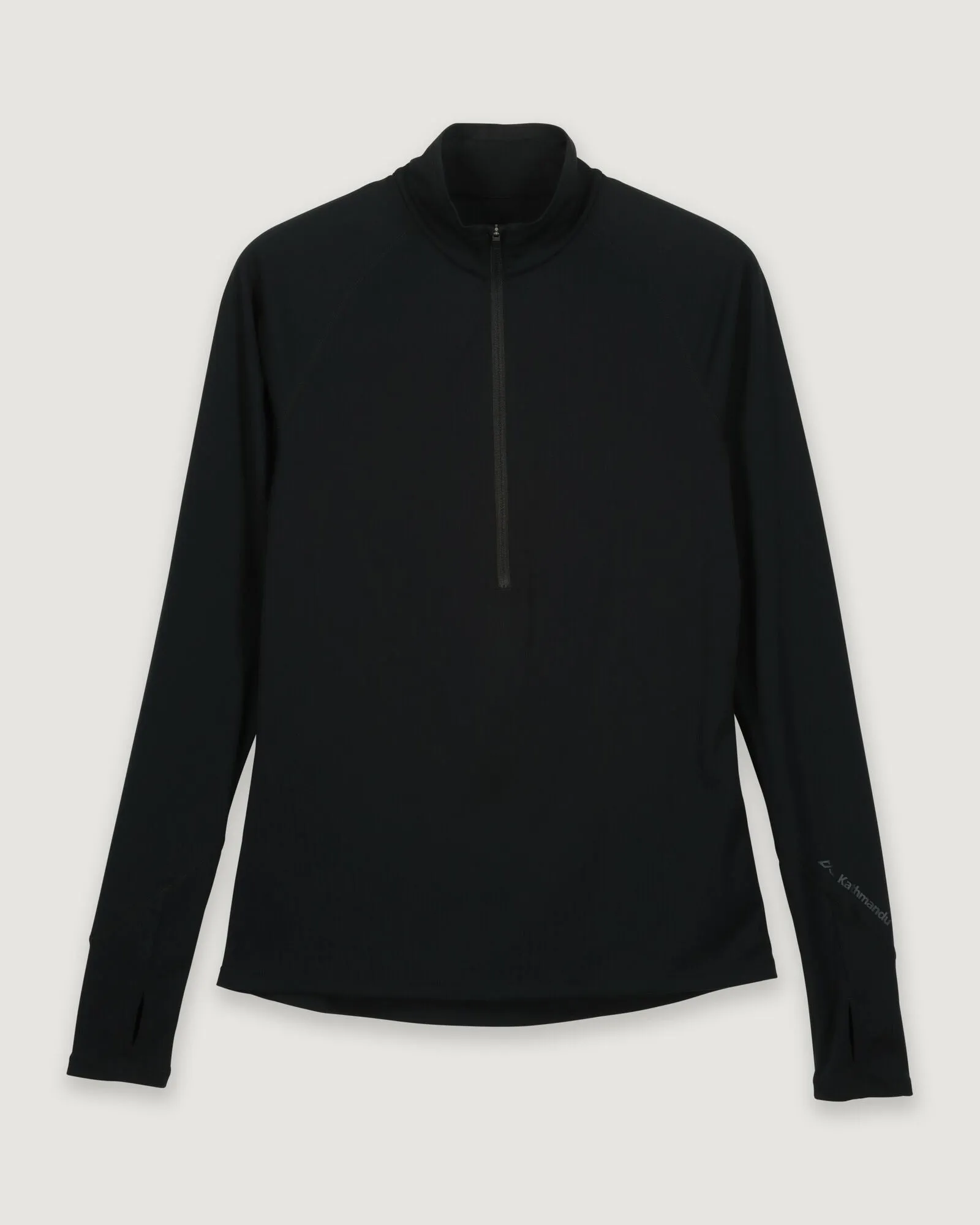 KMDAction Women's Long Sleeve Quarter Zip Top - Black