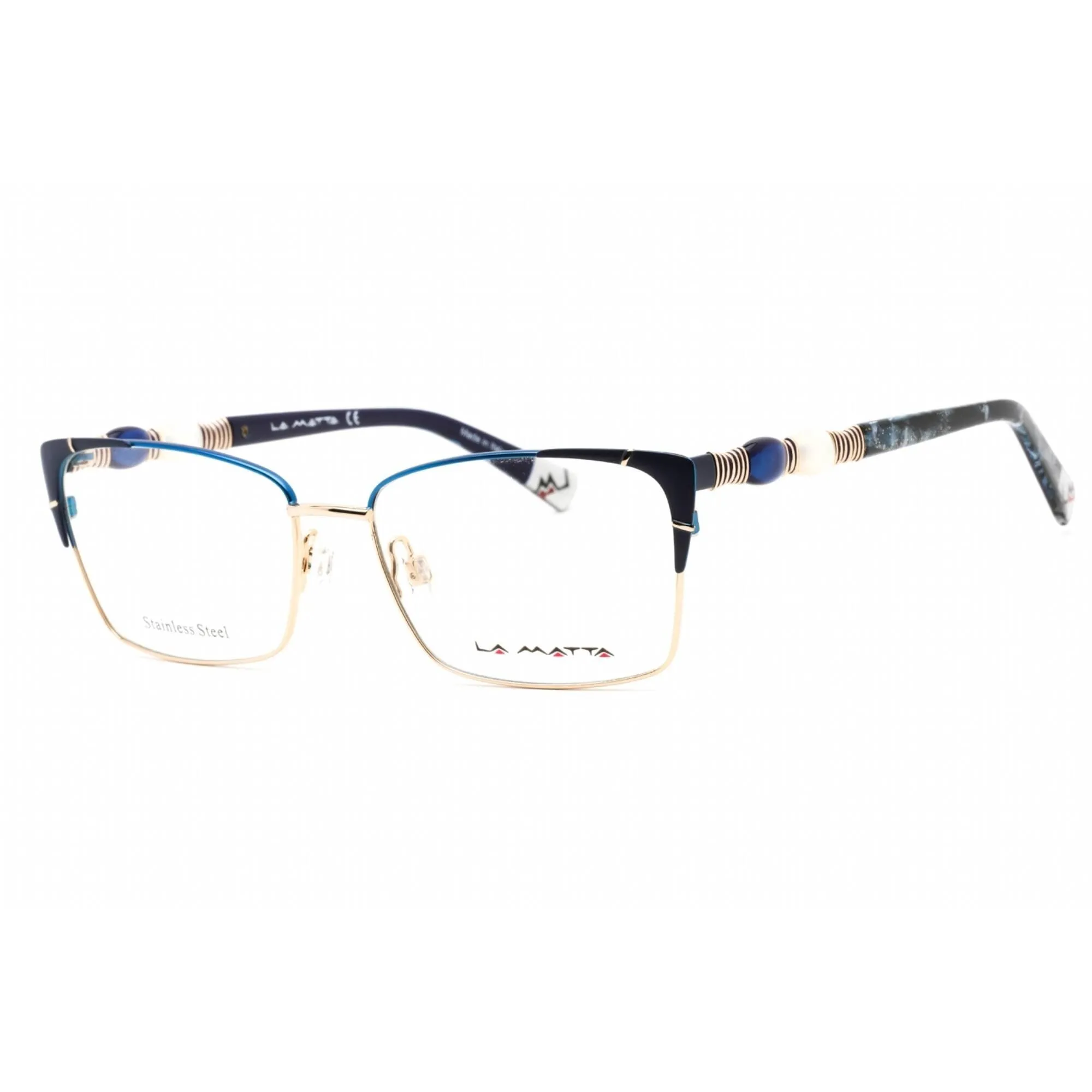 La Matta Women's Eyeglasses - Full Rim Rectangular Multicolor Plastic | LMV3286 C2