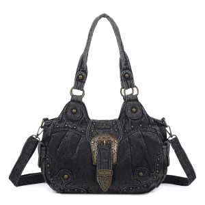 Ladies exquisite solid  denim unique handbag satchel | Angel kiss