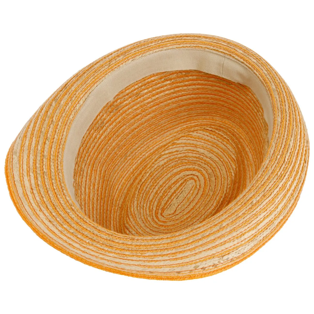 Light Twotone Trilby Straw Hat by Lierys