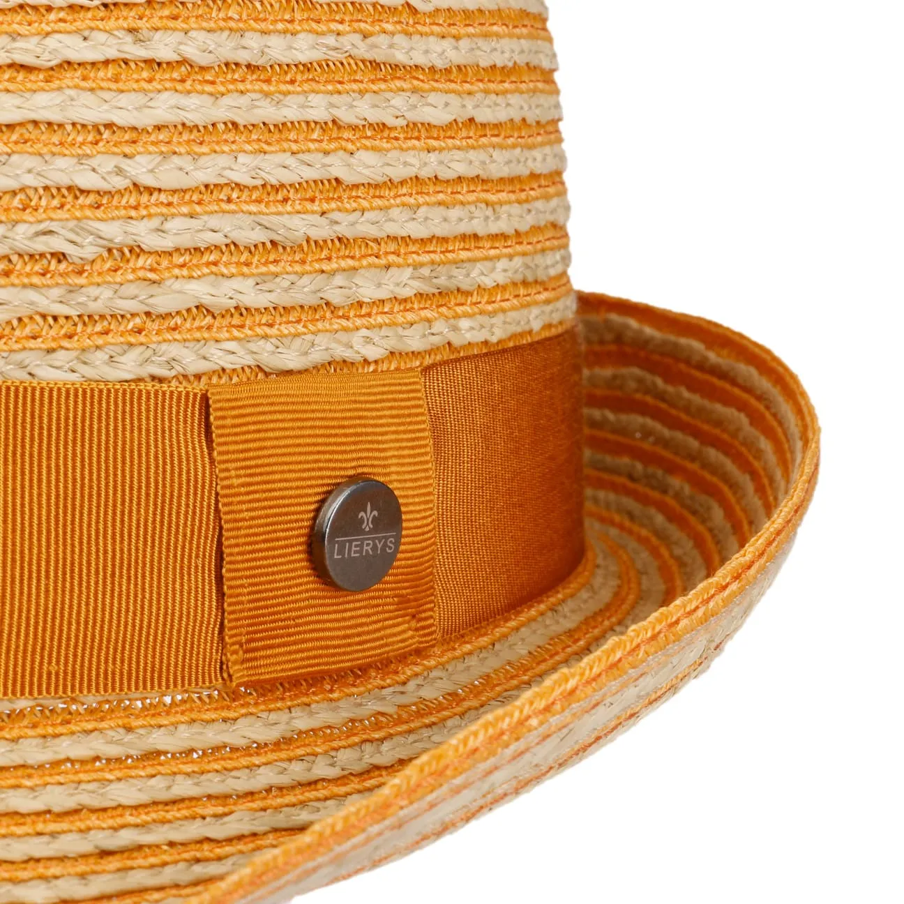 Light Twotone Trilby Straw Hat by Lierys
