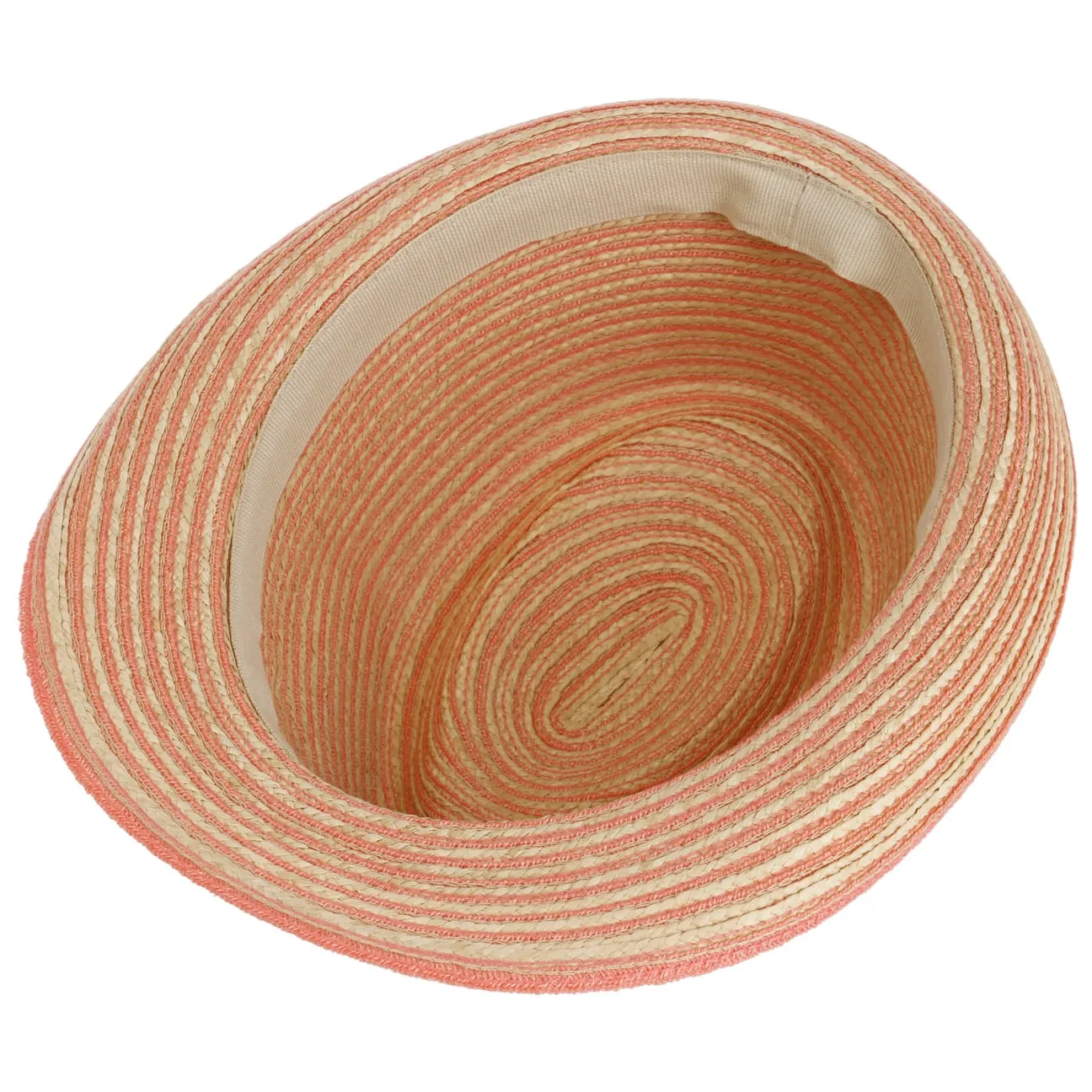 Light Twotone Trilby Straw Hat by Lierys