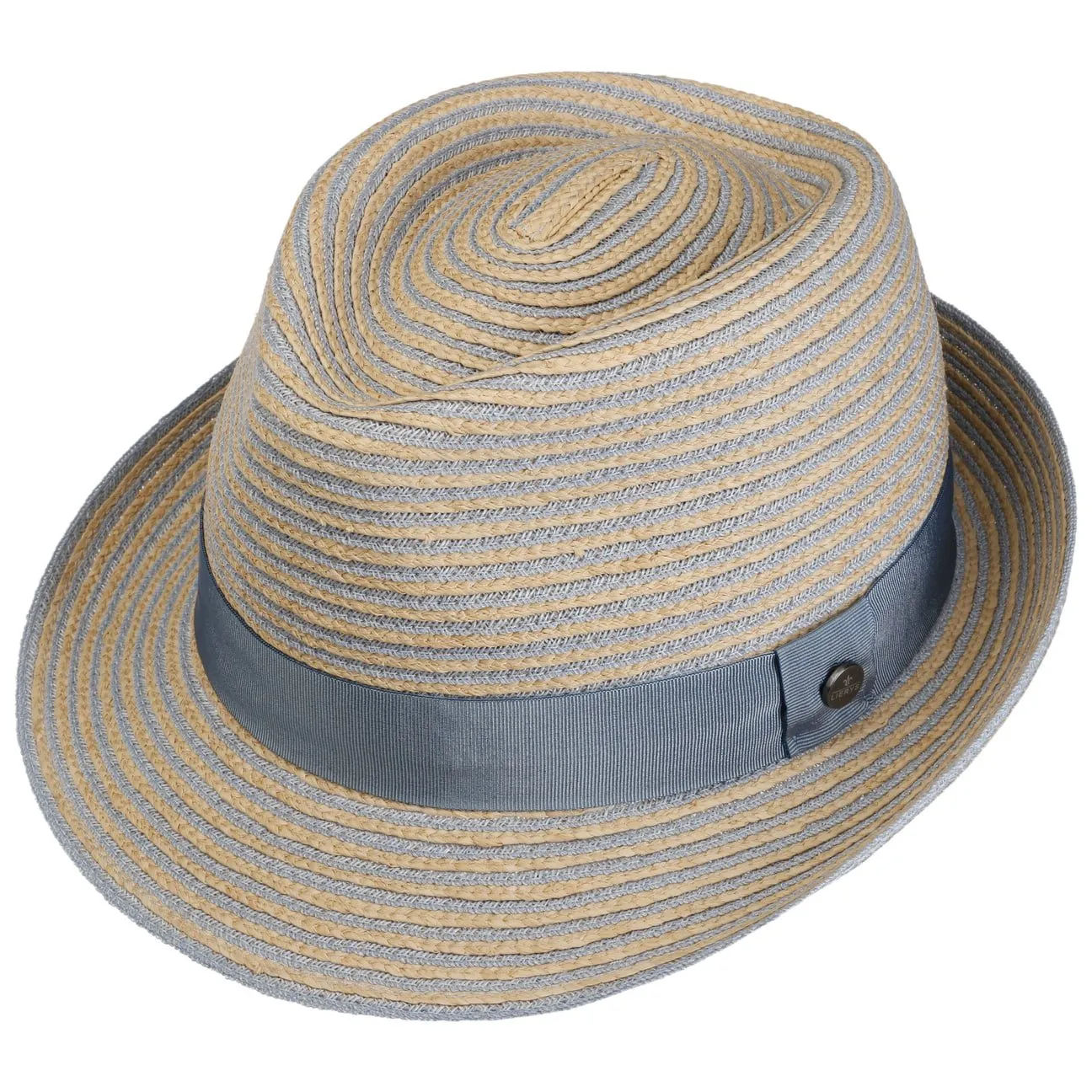 Light Twotone Trilby Straw Hat by Lierys
