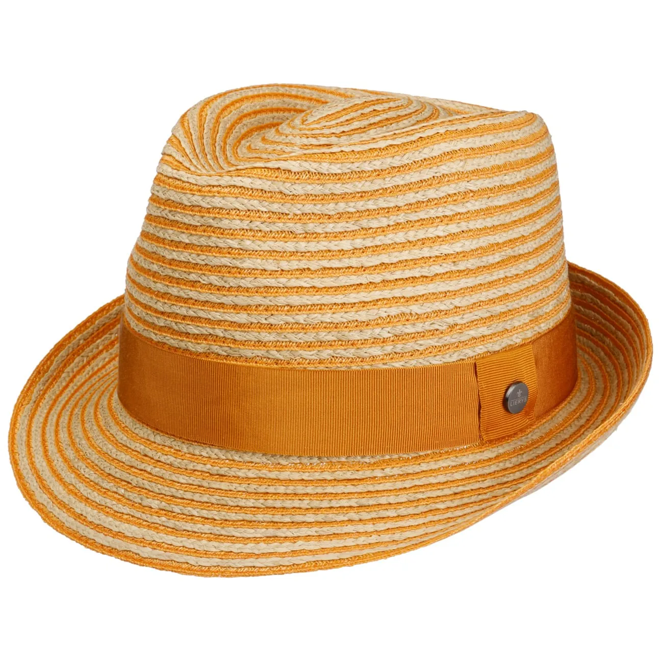 Light Twotone Trilby Straw Hat by Lierys