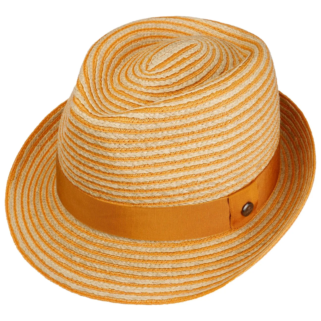 Light Twotone Trilby Straw Hat by Lierys