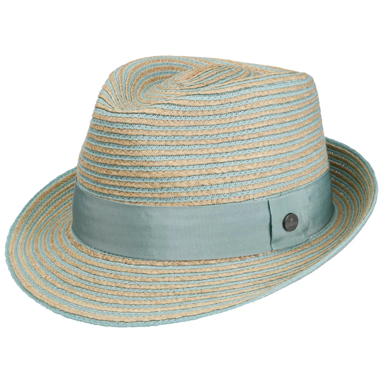 Light Twotone Trilby Straw Hat by Lierys