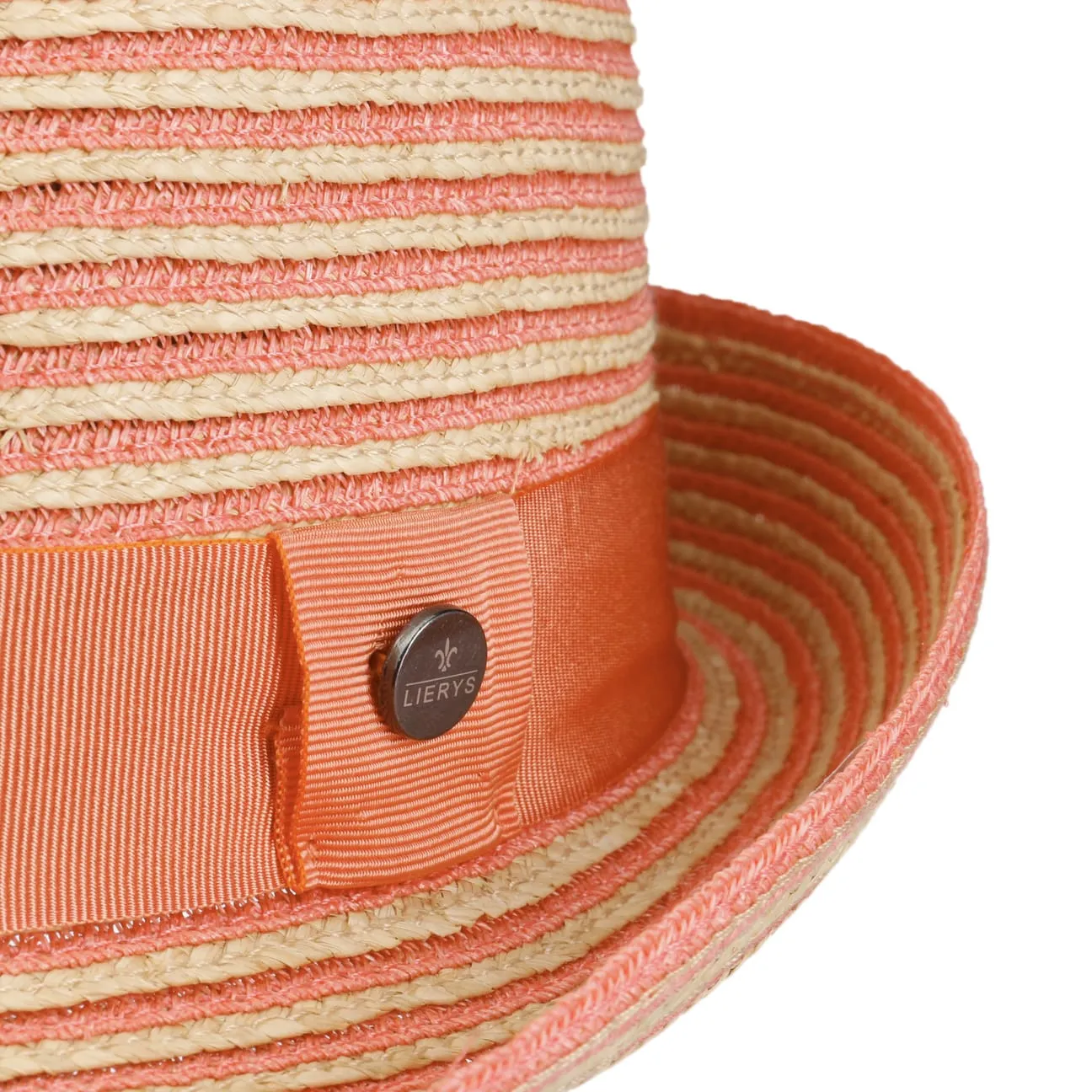 Light Twotone Trilby Straw Hat by Lierys