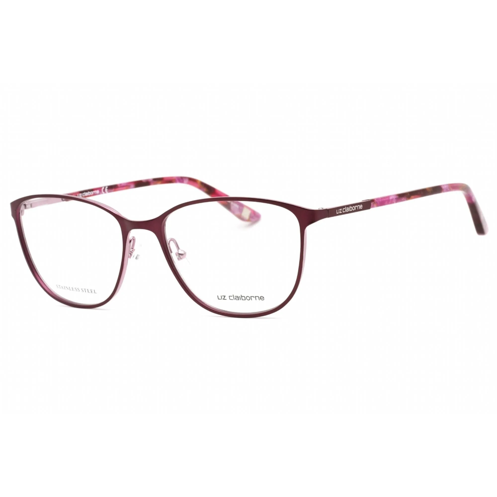 Liz Claiborne Women's Eyeglasses - Clear Demo Lens Cat Eye Shape Frame | L 652 0RY8 00