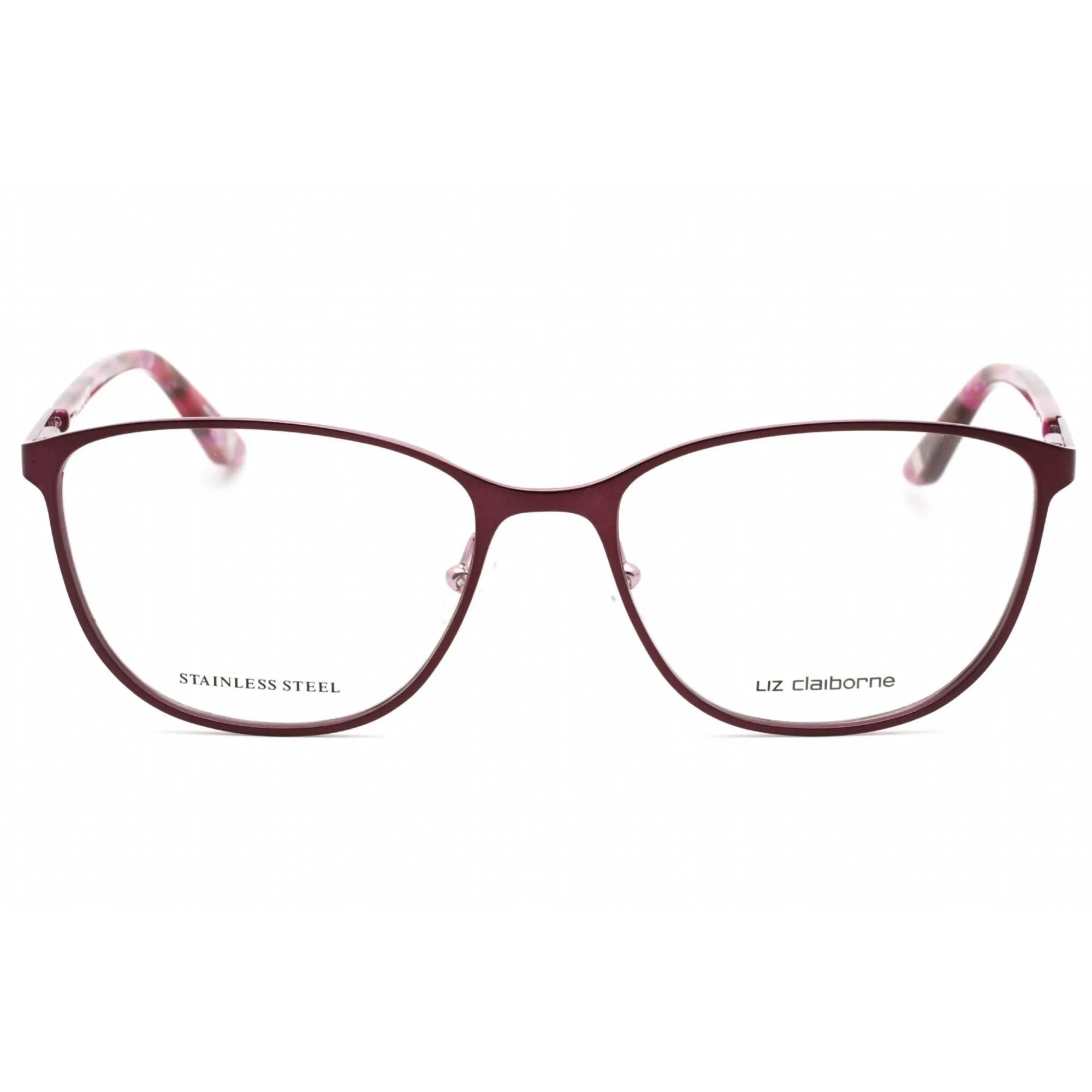 Liz Claiborne Women's Eyeglasses - Clear Demo Lens Cat Eye Shape Frame | L 652 0RY8 00