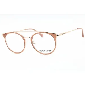 Lucky Brand Women's Eyeglasses - Beige Metal Round Shape Full Rim Frame | D117 0BEI