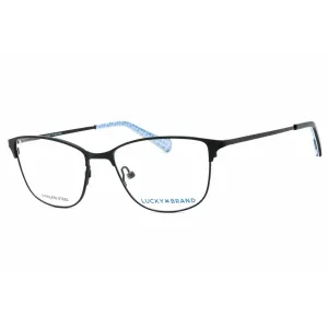 Lucky Brand Women's Eyeglasses - Black Cat Eye Full Rim Frame Clear Lens | D113 0BLA