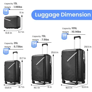 Luggage Sets 4 Piece(14/20/24/28)
