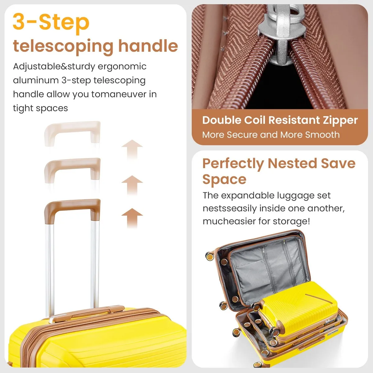 Luggage Sets 4 Piece(14/20/24/28)
