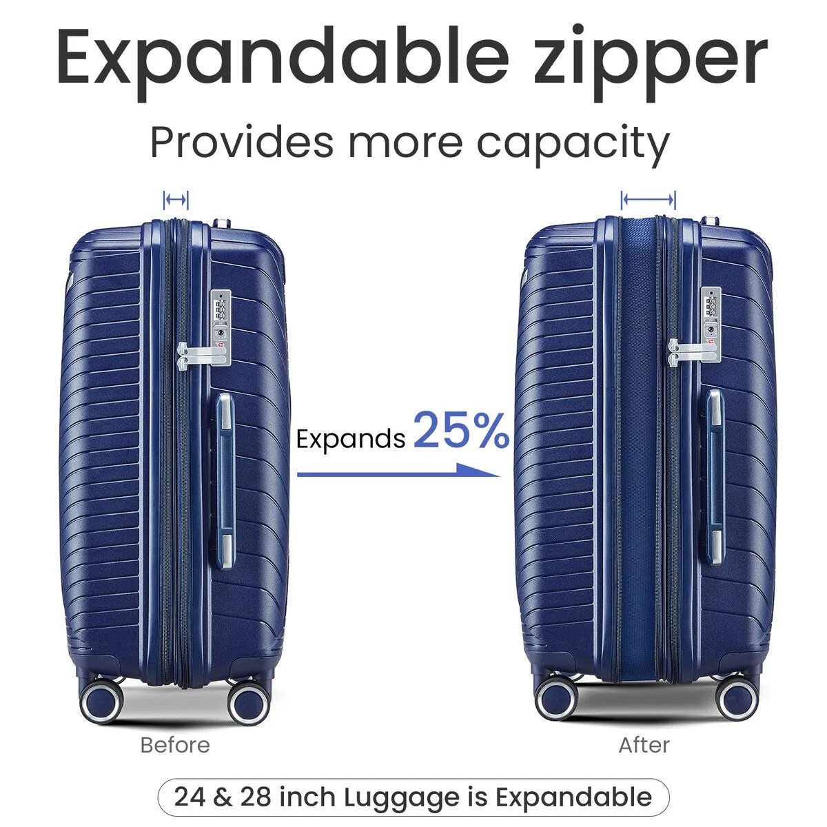 Luggage Sets 4 Piece(14/20/24/28)