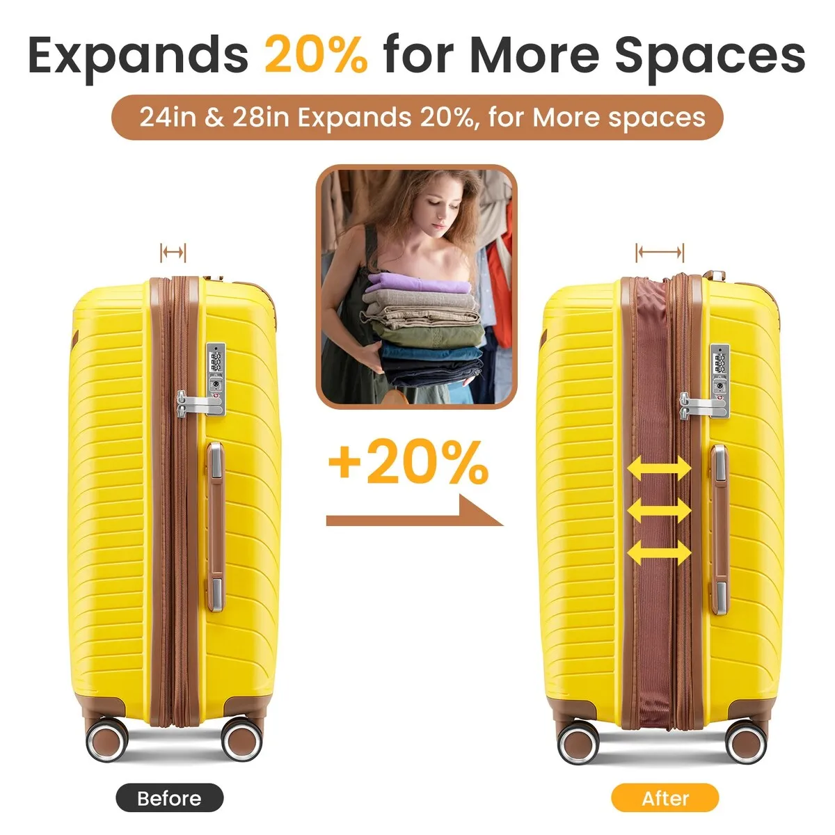 Luggage Sets 4 Piece(14/20/24/28)