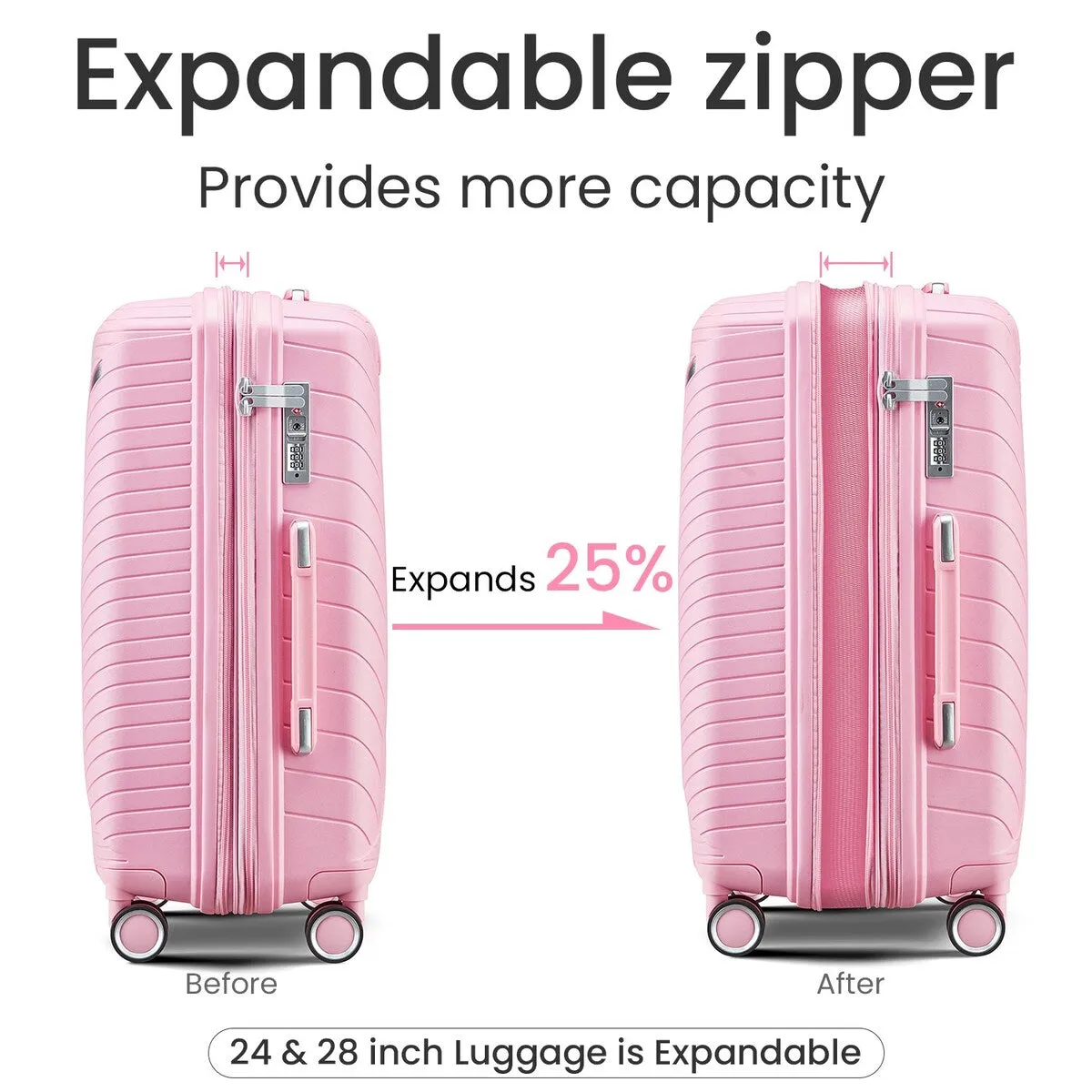 Luggage Sets 4 Piece(14/20/24/28)