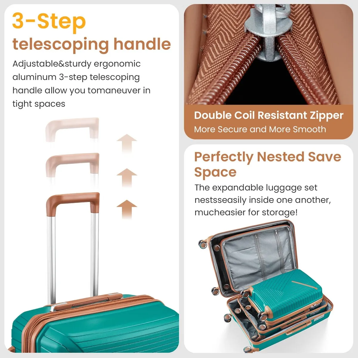 Luggage Sets 4 Piece(14/20/24/28)