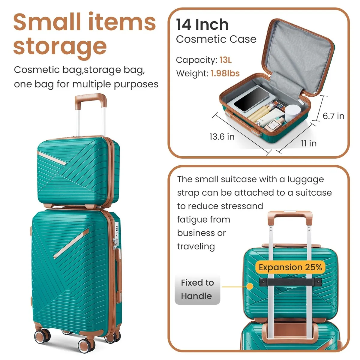 Luggage Sets 4 Piece(14/20/24/28)