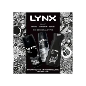 Lynx The Essentials Trio Black Gift Set